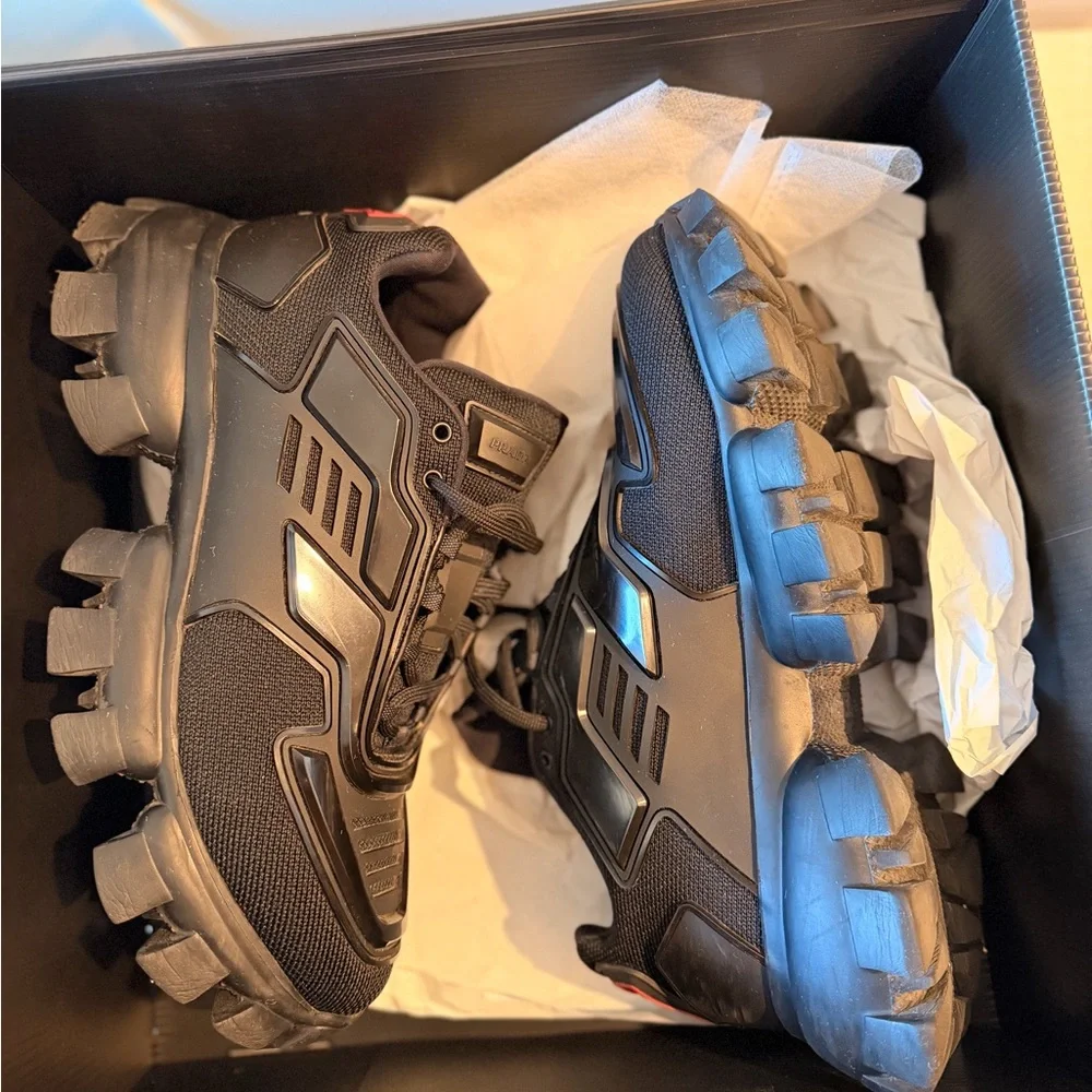 Prada Cloudbust Thunder knit fabric sneakers - Picture 2 of 7